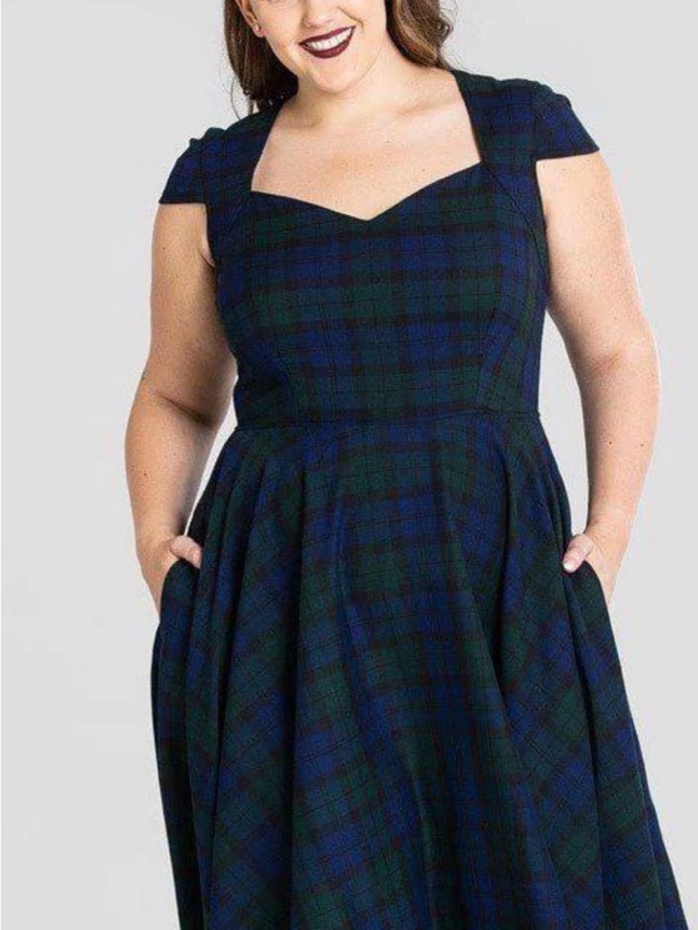 Hell Bunny Aberdeen Tarten Plaid   swing dress 2XL